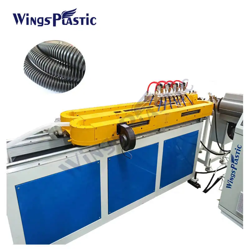 Автоматическая PE PP PVC трубы делая машину одностенные пластиковые гофрированные машина