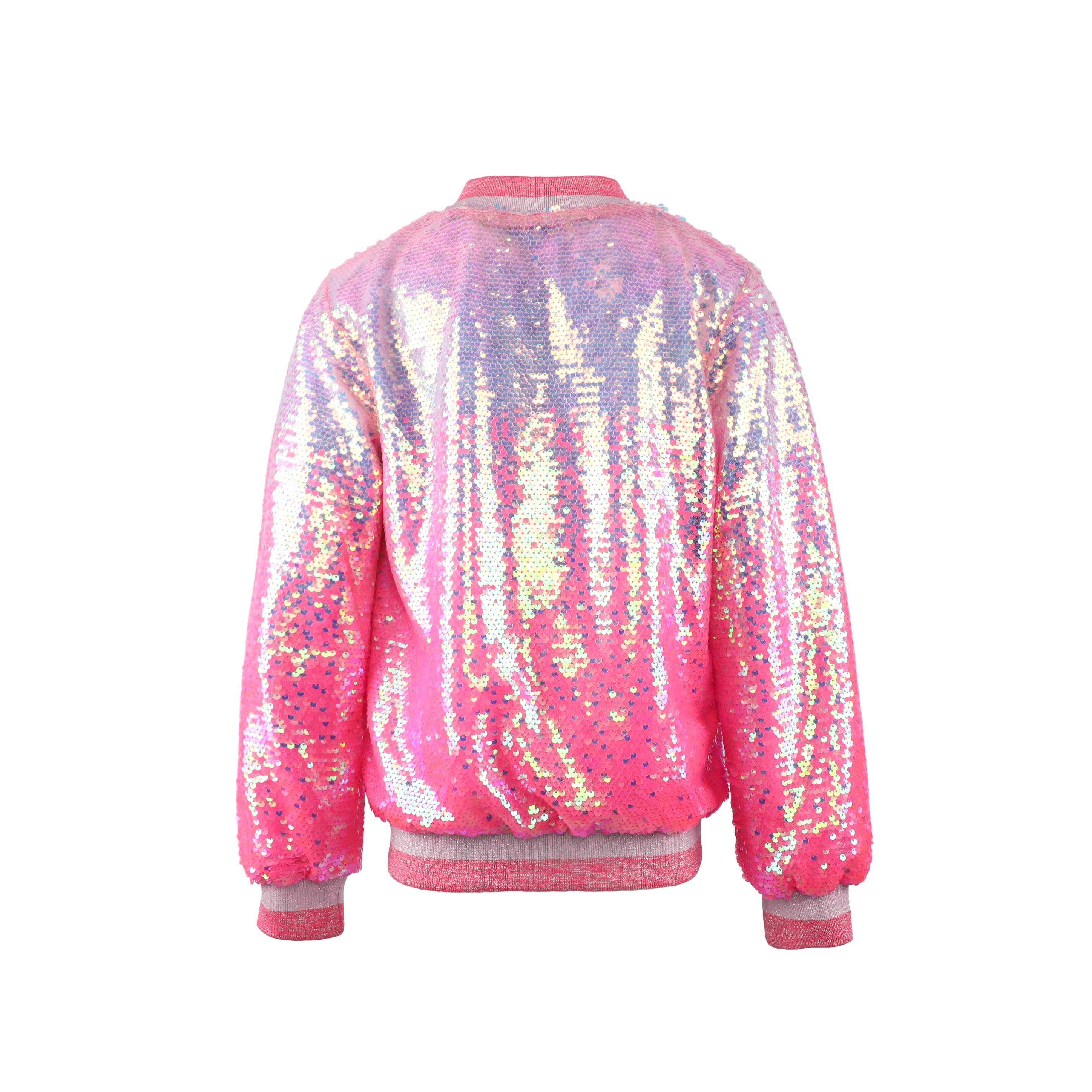 Wholesale Girl Coat With Zipper  Kids Designer Coats Sequin Jacket For Girls