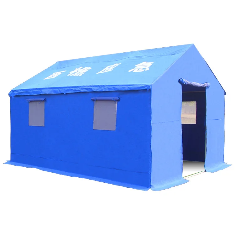 Outdoor disaster relief windproof and waterproof Oxford camping tent