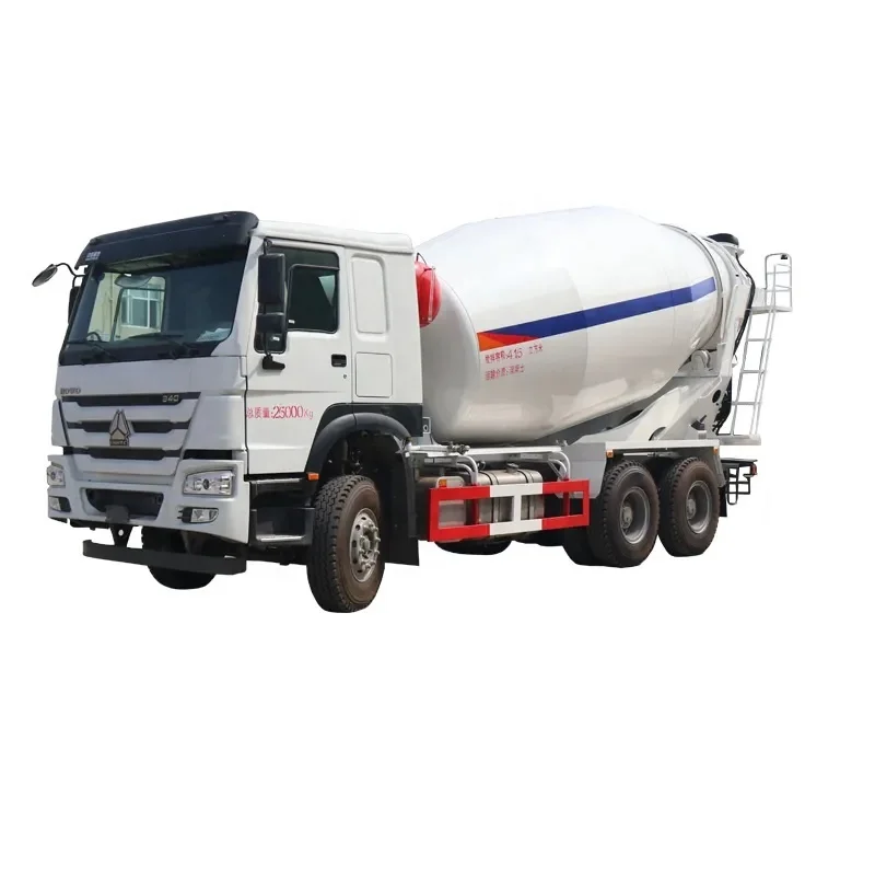 HOWO 10m3 Concrete Mixer Truck with pump 6*4 used Cement Mixer truck for sale