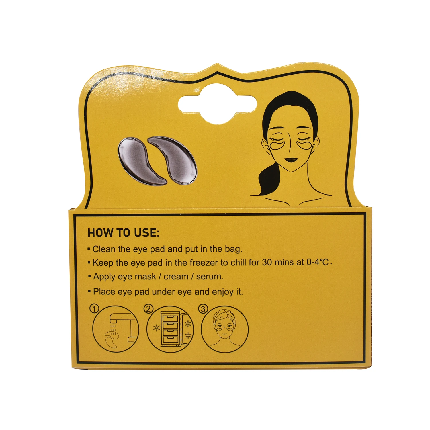 Stainless Steel Hot Cold Treatment Gel Ice Pack Reusable Cooling Eye Pads for Redness Pain Relief  Eye Relax