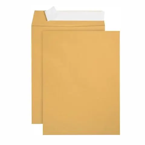 Manufacturing of High Quality Brown Kraft Paper Envelopes with High Quality Printing in China Customized Envelope Packaging