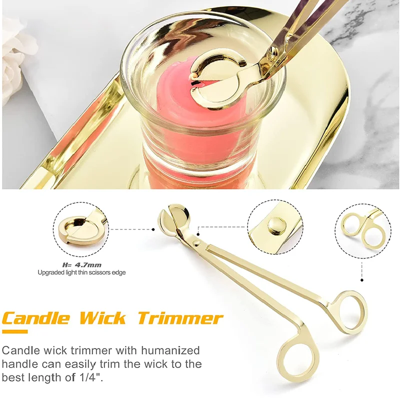 Высокое качество нержавеющей стали персонализированным логотипом 4 шт набор «сделай сам» для лампы в форме свечи набор инструментов