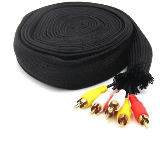 High abrasion resistance Nylon multifilament braided wire loom cable sleeve