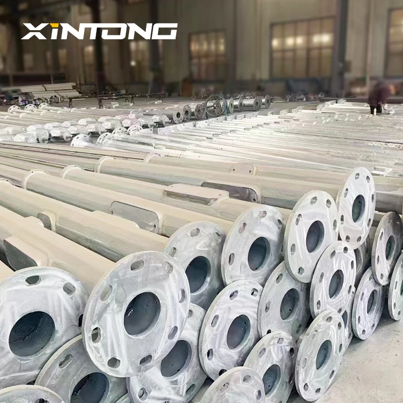 9-метровый уличный фонарный столб XINTONG оцинкованная двухрычажная лампа 6 осветительных приборов сертификат производителя