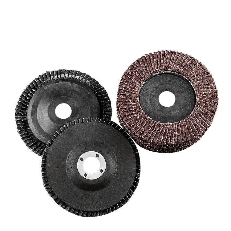 Fiber glass cover flap disc 115x22 flap grinding sanding discs 100mm diameter 72 pages