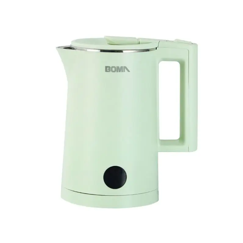 
 1.8L с двойными стенками, крутой Электрический чайник предотвращающие ожоги кипения сухой защитный быстрый чайник синего света кухонное оборудование Электрический  