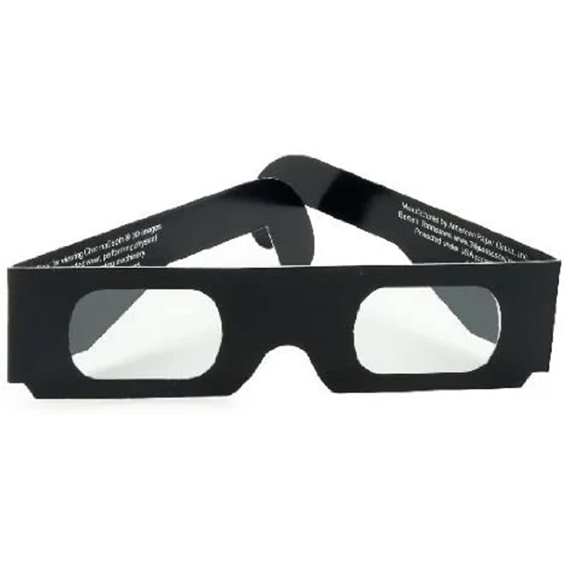 Paper  Anaglyph  Chromadepth Glasses Disposable With Customized Printing