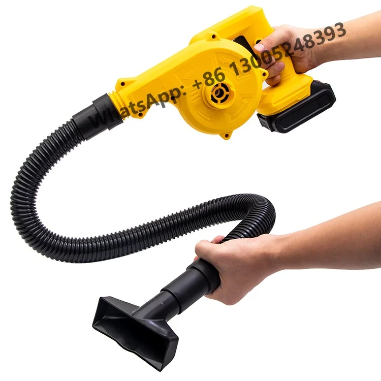 21V 600W Powerful Dust Removal Hair Dryer Cleaning Machine DIY Home Portable Cordless Mini Electric Blower for Garden