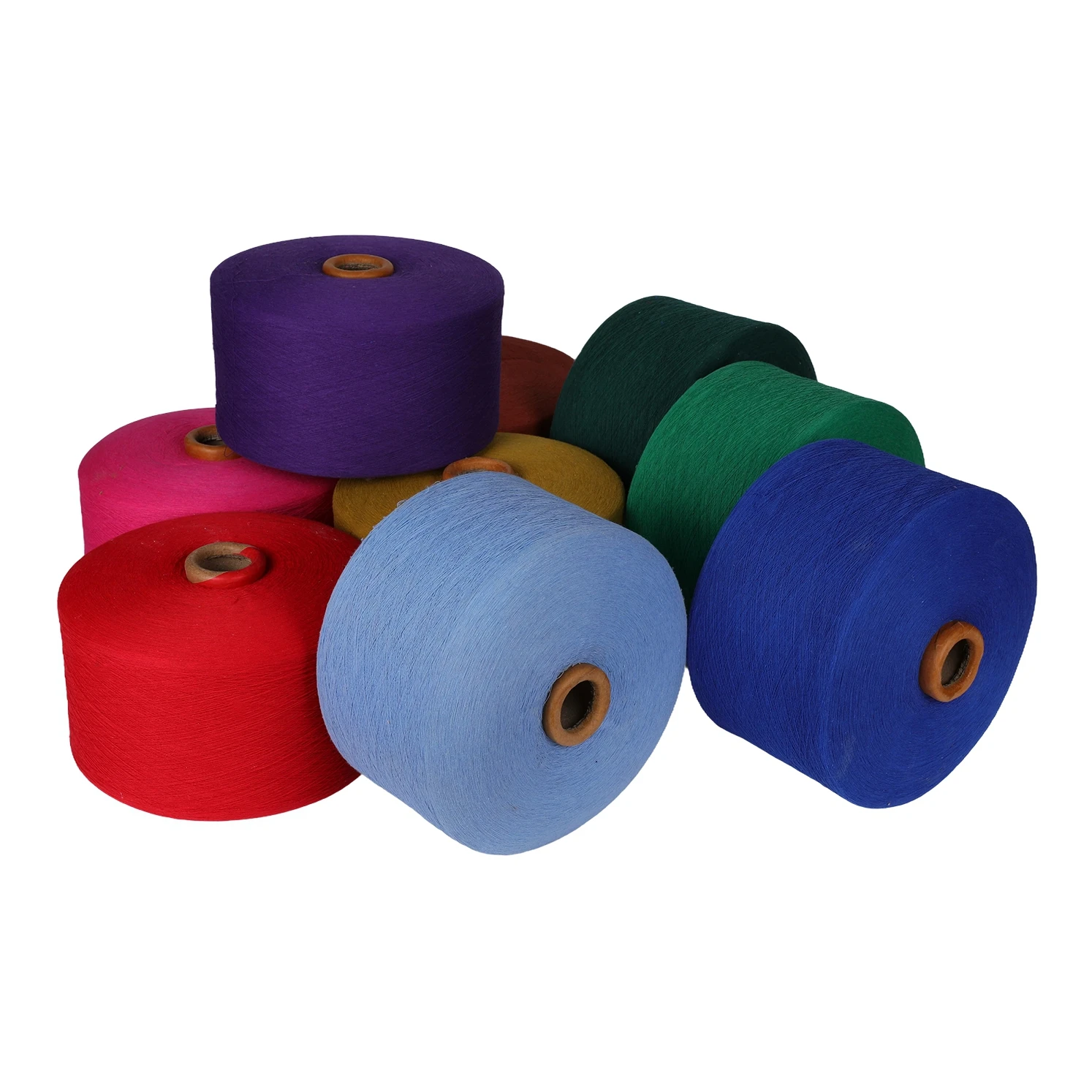 China Manufacturer Cotton Yarn Colorful Recycled Cotton Dyed Knitting Socks Yarn