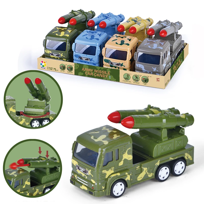 Army Missile Car Toys With Sweets Candies New Truck Toy Candy