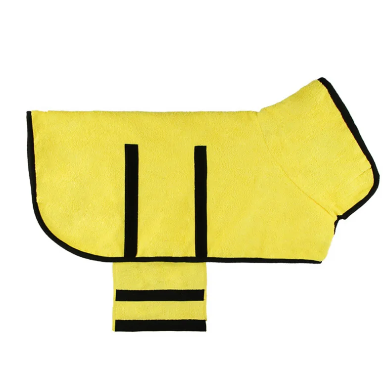 Pet Absorbent Quick-drying Dog Clean Body Wrap Cat Microfiber Pet Bathrobe Fast Dry Pet Bath Towel