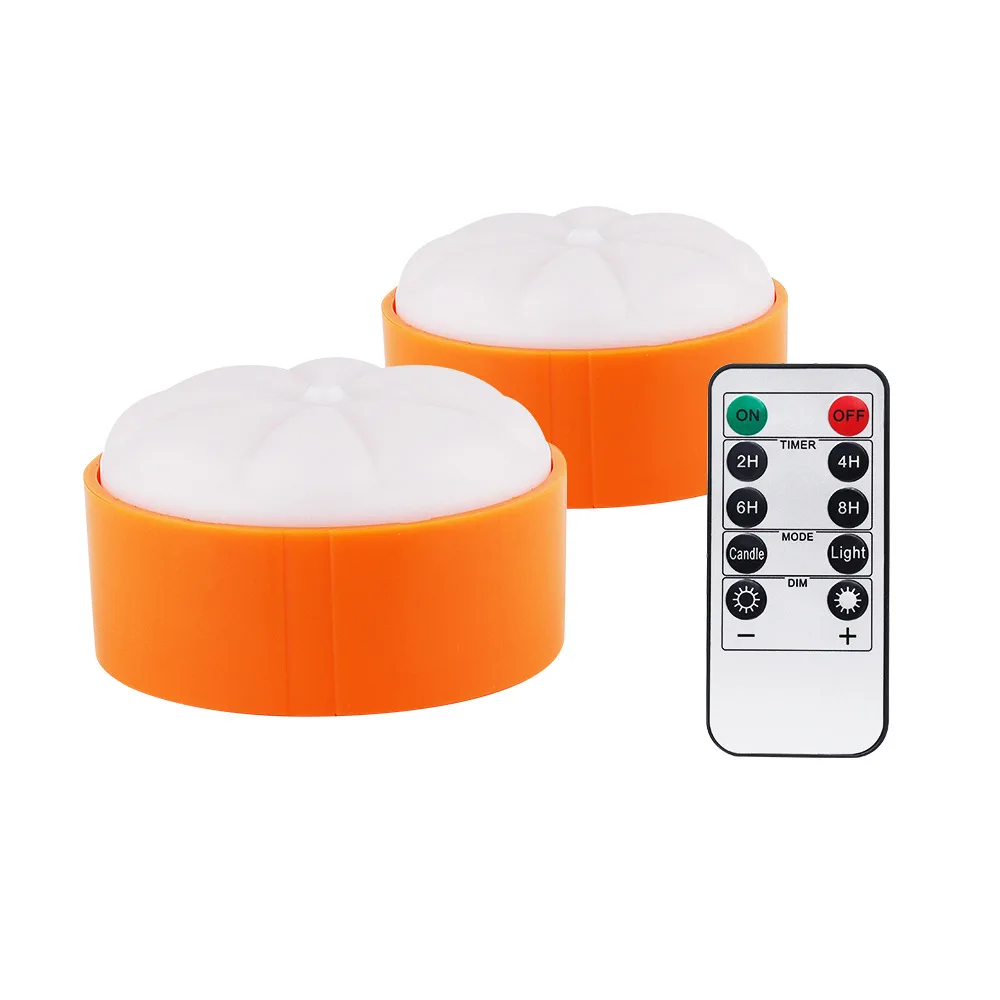 Halloween Easter Pumpkin Glowing Night Light Battery Operate LED Candle for Party Decoration