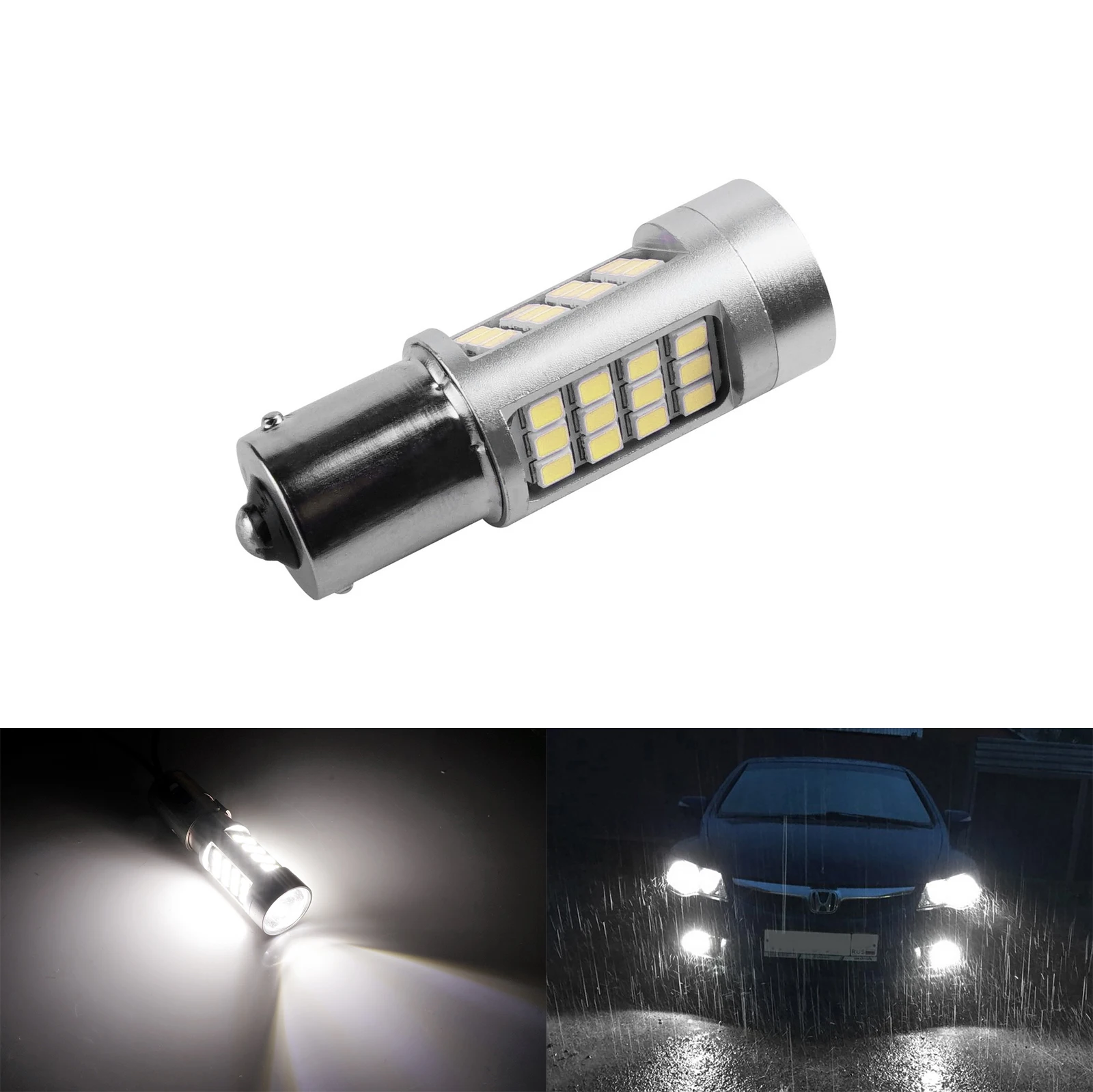  Светодиод S25 1156 2835 42smd Canbus светодиод P21w Ba15s 15smd без