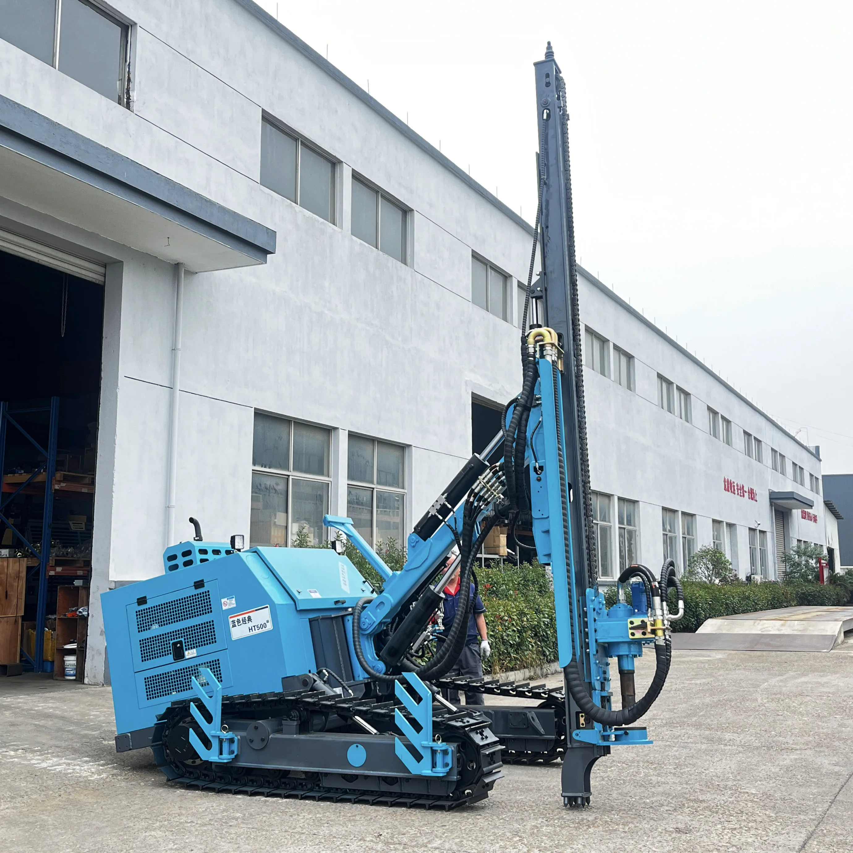 Crawler-type drill machine diesel engine exploration truck mounted drilling rig