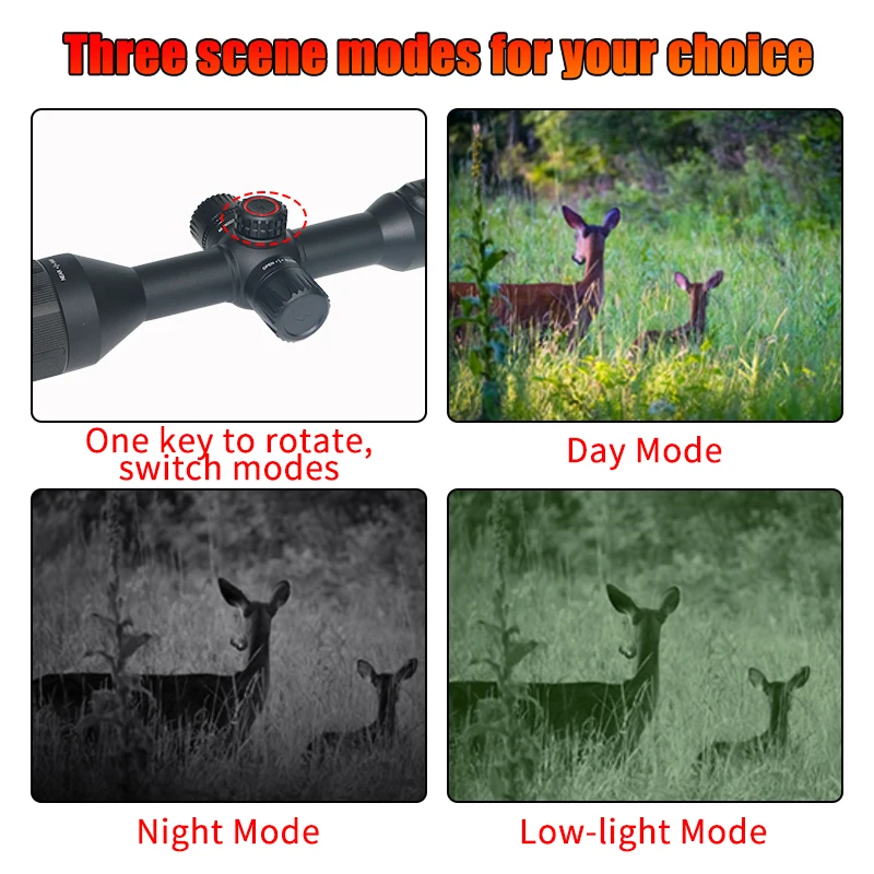 Guide DU50 New Hunting Thermal Imaging External Screen Thermal Monocular Scope for Optical Night Sight Observation Searching