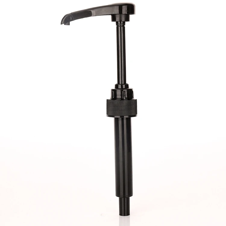 Manufacture Certificated 28/410 Food Grade Plastic black Pump sauce Dispenser Monin Syrup Pump