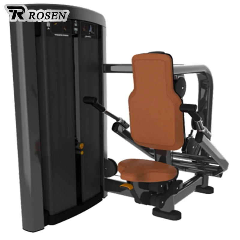 Commercial Source Factory Indoor Gym ROSEN Fitness Exercise Bodybuilding Galvanized  Steel Tube Triceps Press For Gym Centre