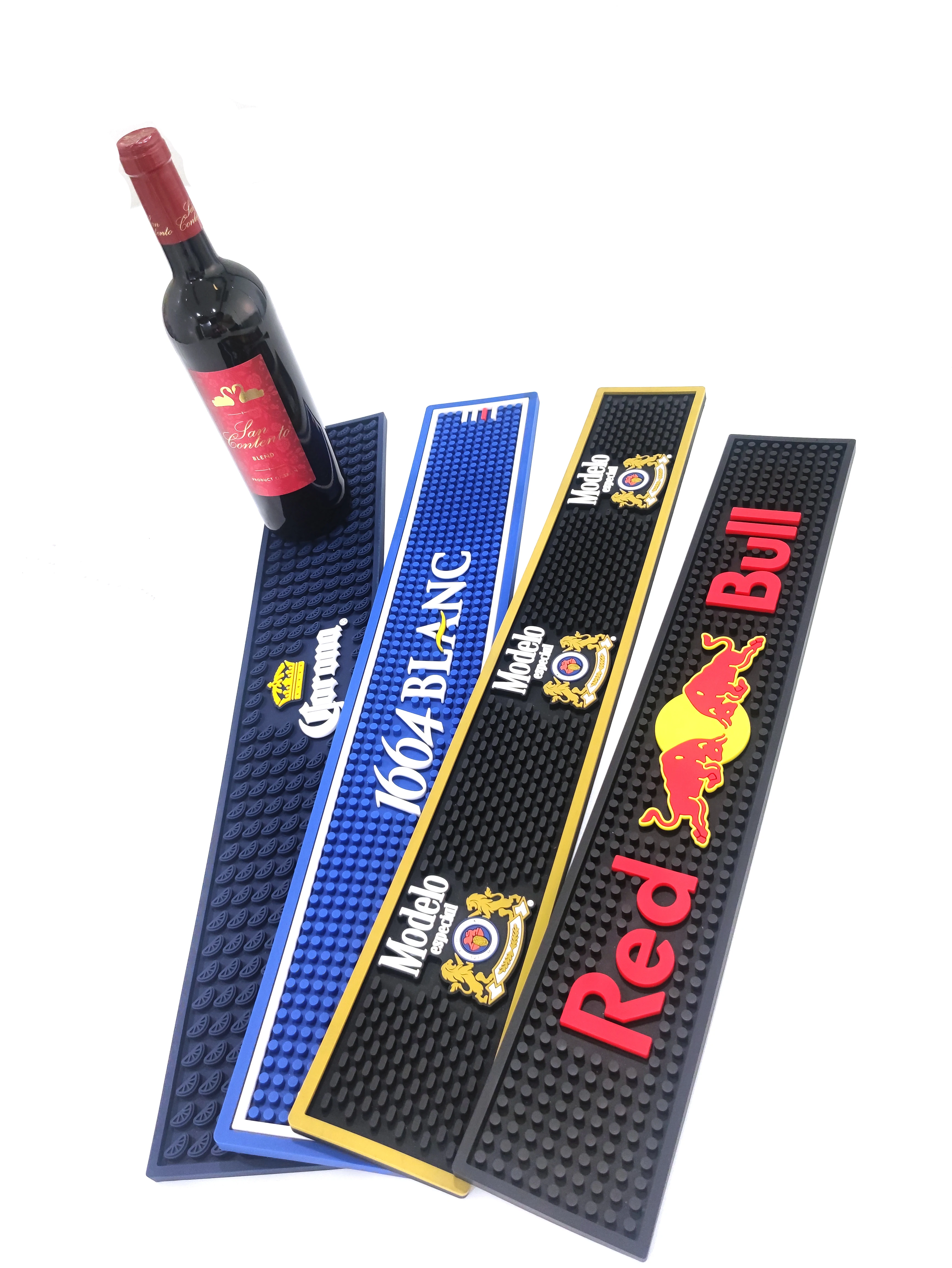 Мягкий гибкий коврик из ПВХ с тиснением логотипа нескользящий легко очищенный сливной