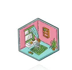 Enamel pins custom brooches women jewelry kitchen living room bathroom funny knit sweater manufacture hoodie hard hat badge pin