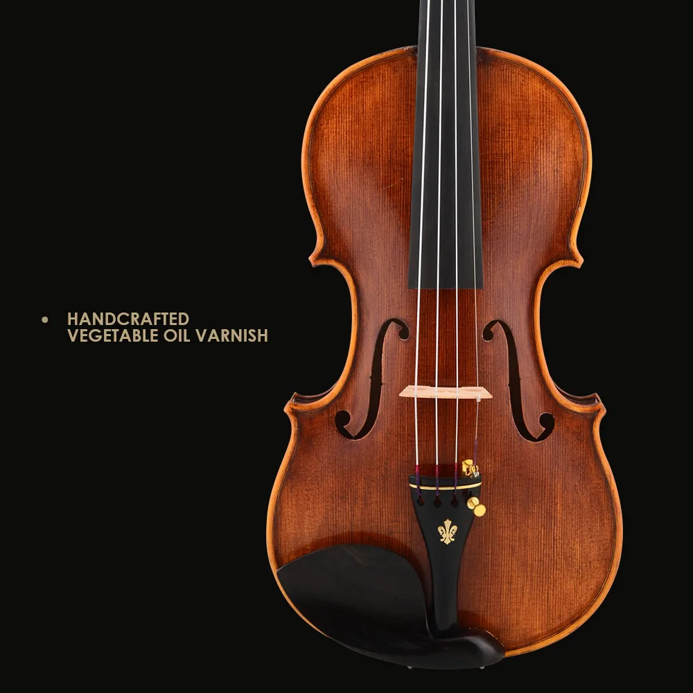 Wholesale 4/4 V08B Violins for Beginners and Students Spruce Face With Maple Back/Side Best Gift String Bow