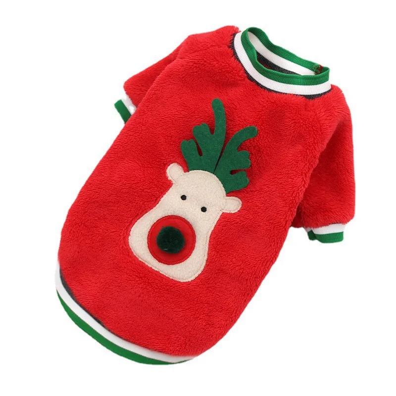 Christmas Warm Pet Dogs Clothes S-xxl Clothes Pet Vest Puppy French Bulldog Costume Poodle Pet Costume Winter Costume