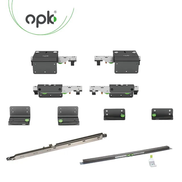 Sliding door hardware OPK brand wardrobe door two way damping sliding system