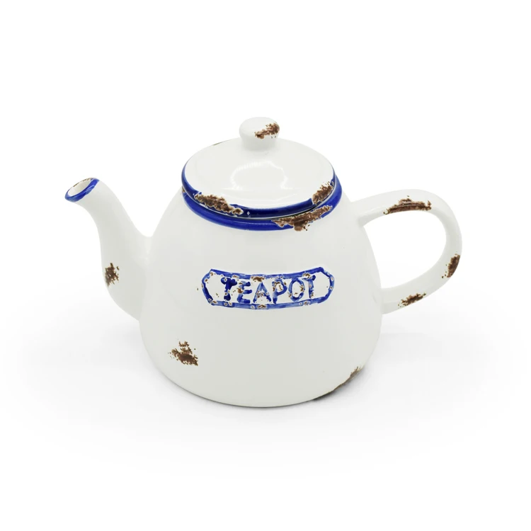 Wholesale White  7.5 inch kitchen porcelain enamel food storage jar double ginger suger tea Home goods canister