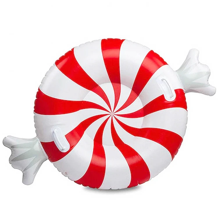  Холодная устойчивая трубка для катания на лыжах снежные сани буксируемые в форме конфет надувная Снежная взрослых и детей