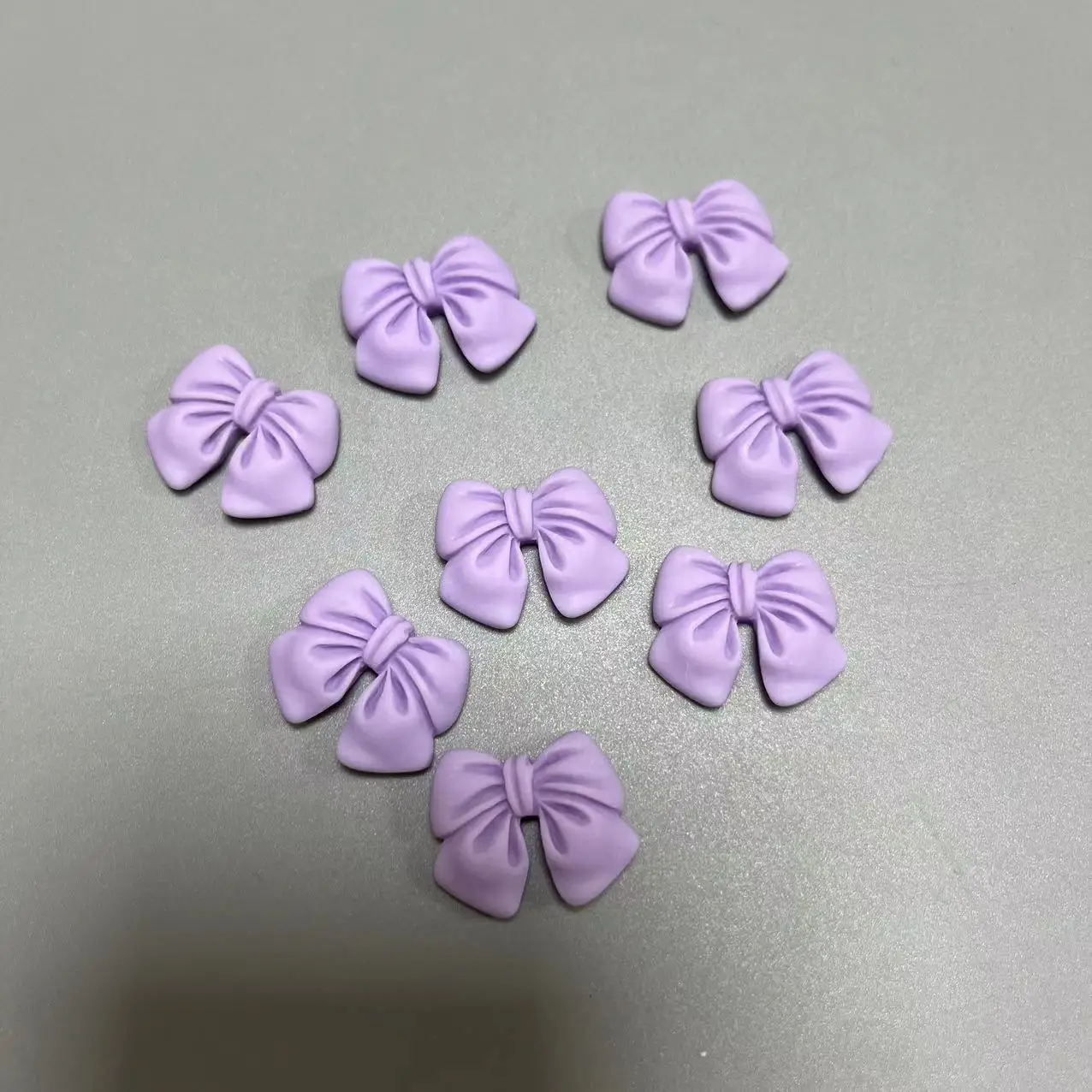Kawaii Resin Matte Pink Black Beige Bow Tie Handmade Phone Case Tea Cup Accessories Big Nail Art Decoration Charm