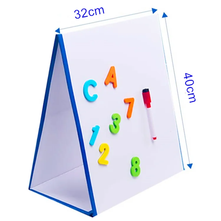 Magnet Custom Tabletop Magnetic Dry Erase Whiteboard Stand-Up Whiteboard Children Folding Magnetic Easel for Kids