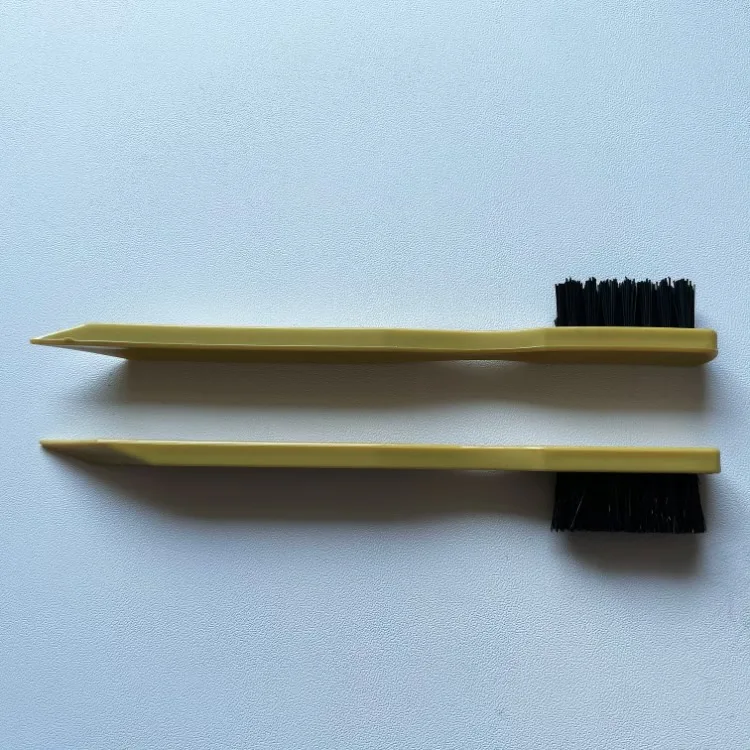 Pig Hair or PP Bristle Dauber Dye Applicator Leather Sneaker Suede Shoe Brush With Plastic Handle Shoe Cleaning Scrubbing Brush