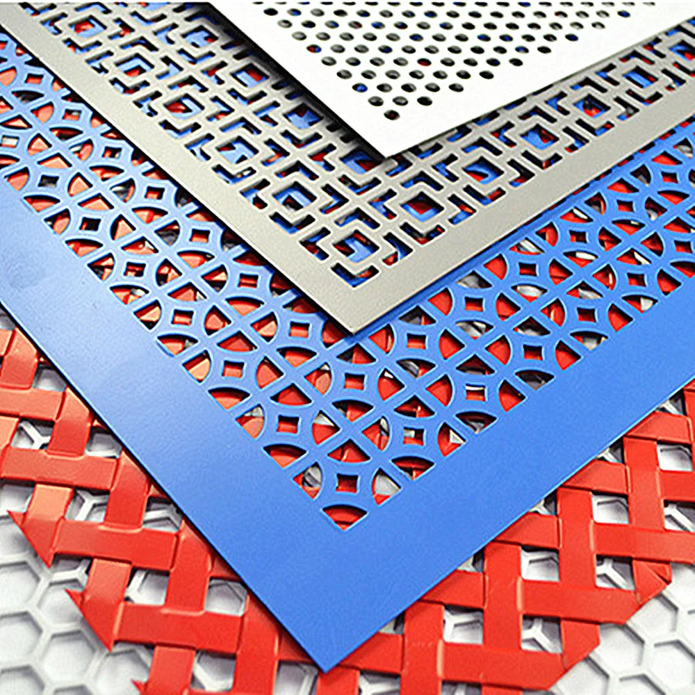 Hot sale powder coated perforated metal mesh aluminum plate punching mesh sheets