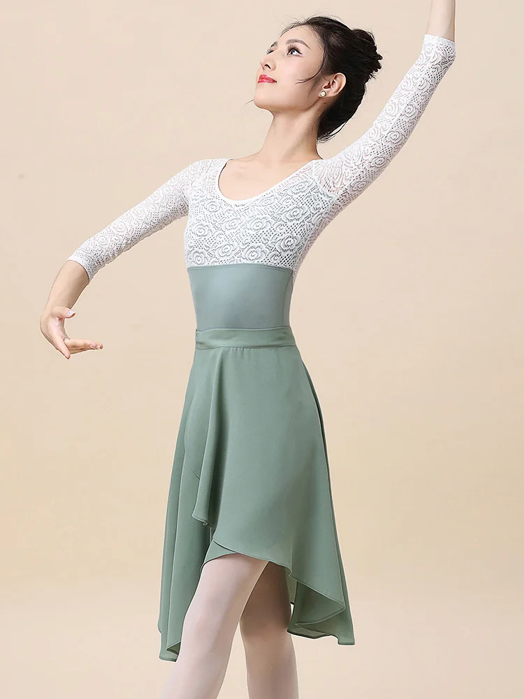 High Quality Customized Long Sleeve Ballet Leotards for Women & Girls Cotton Gymnastic Tights for Dance Training