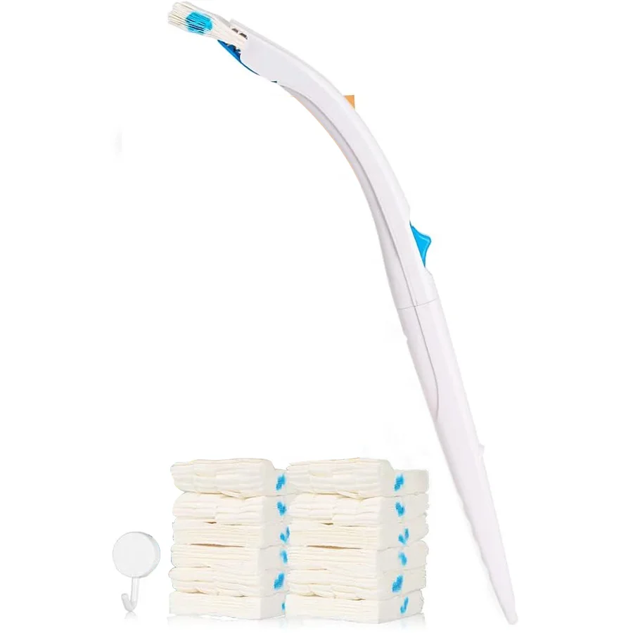 Sobam Scrubbing Bubbtoilet Brushush Toilet Clcleaning Tool Starter Kit Custom Logo Cleaning Brush with 12 Refills 50X10X5 Cm