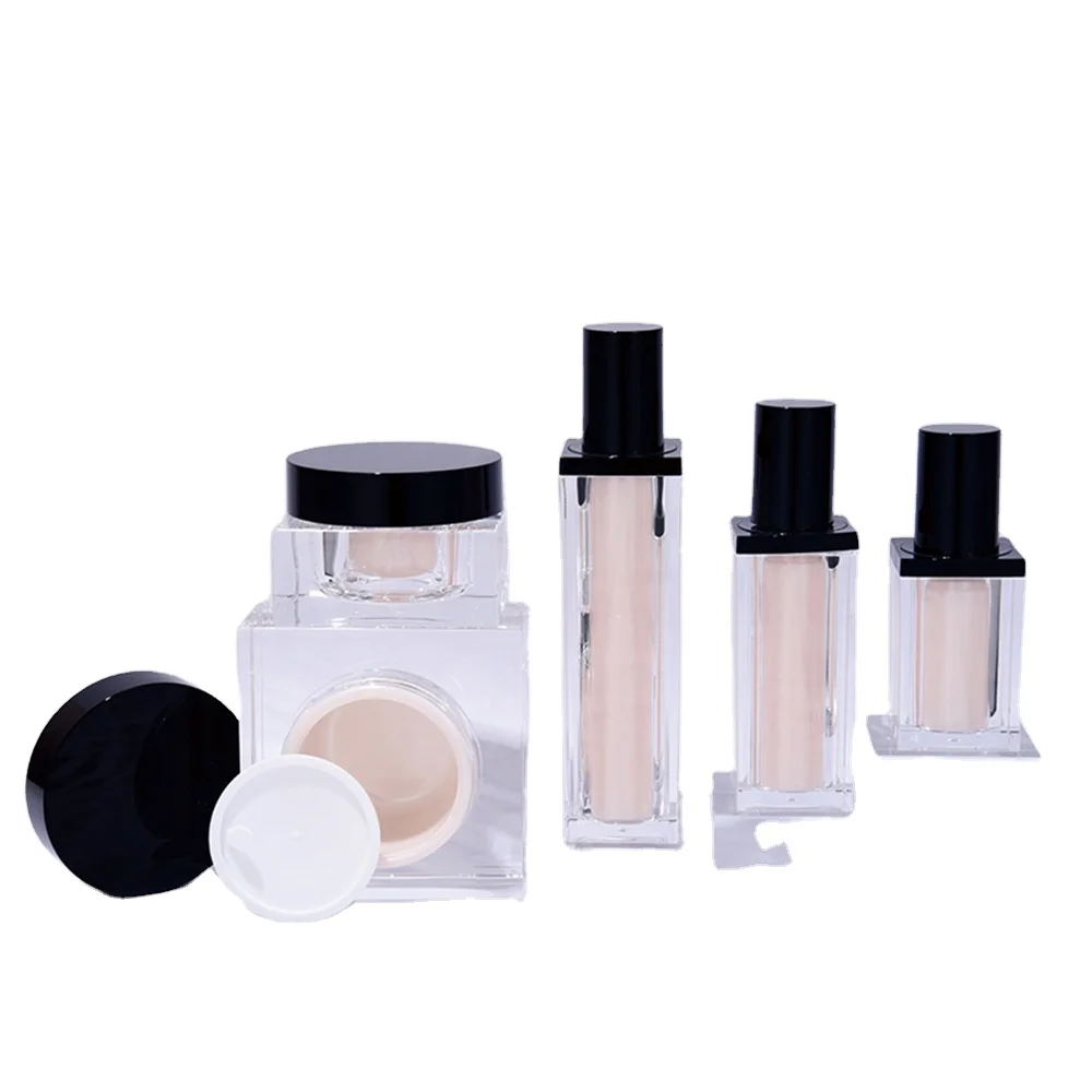 30ml Plastic Luxury Acrylic Lotion Airless Pump Bottle With Pump For Cosmetic Package