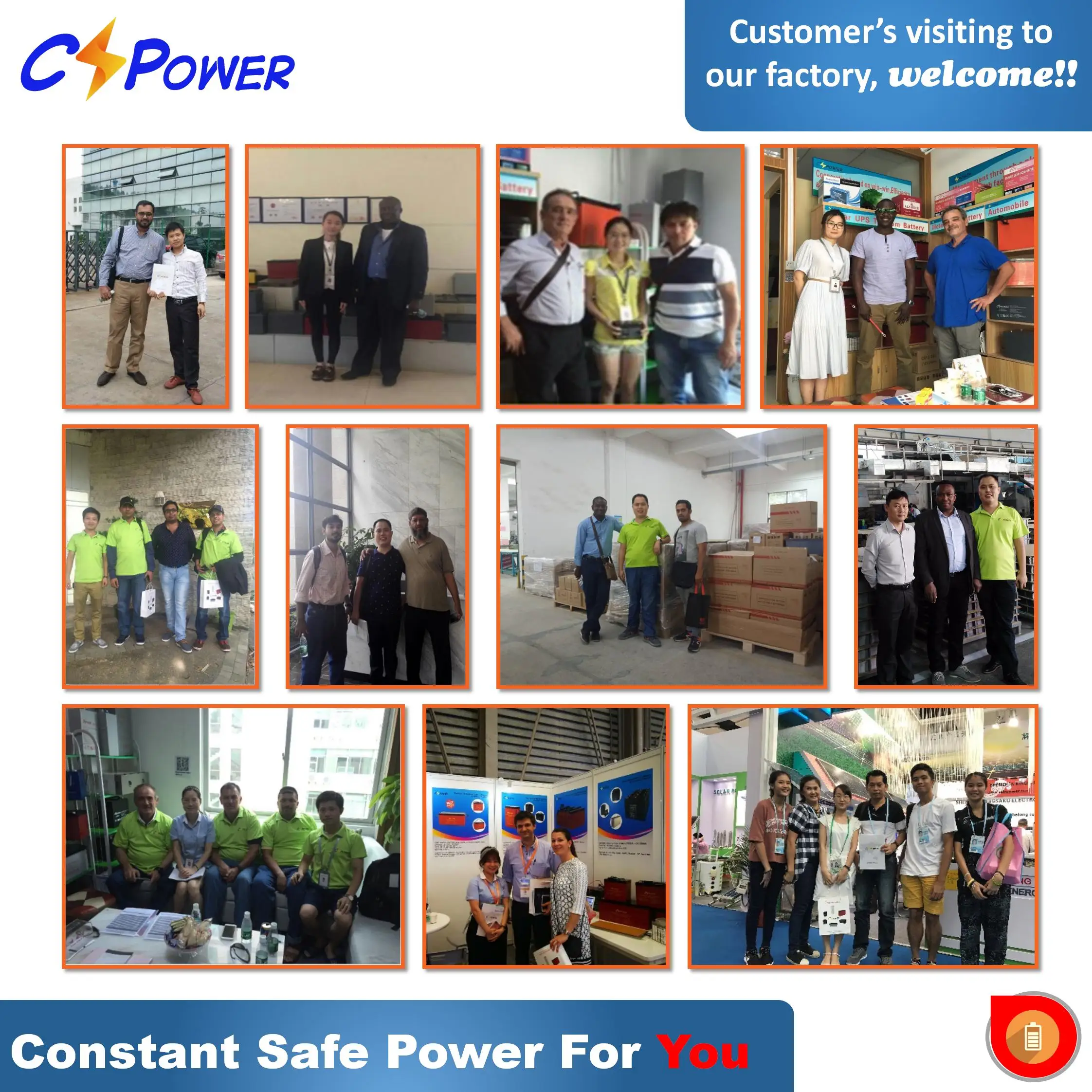 CSPower Top sale China manufacturer 12v 45ah agm solar battery CS12-45