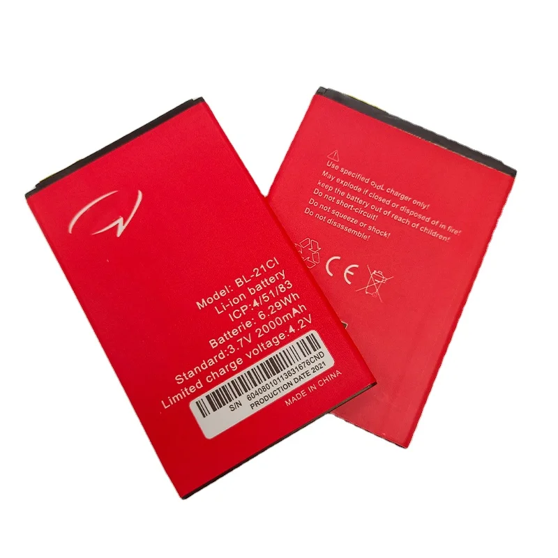 custom LOGO big capacity lithium ion batteries original mobile phone battery pack for itel a33 BL-21CI