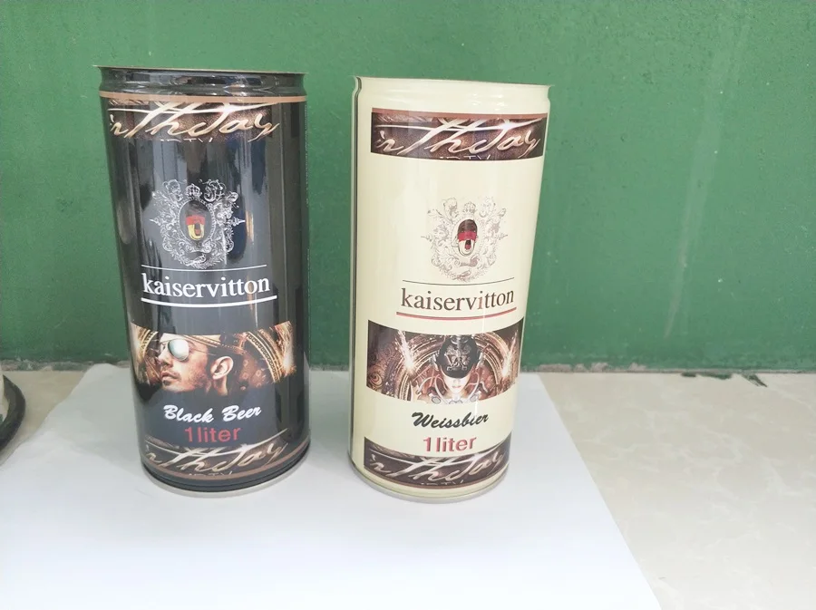 Chinese Tinplate cans supply beer alcohol drink cans high capacity 1L beer cans empty bottles