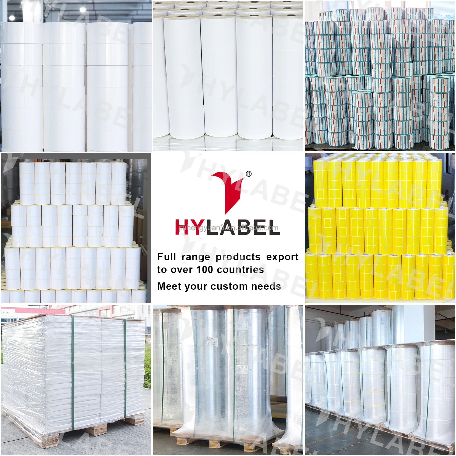 Custom Linerless Direct Thermal Adhesive Label Roll Silicone Glassine Lineless Continuous Roll Thermal Linerless Label