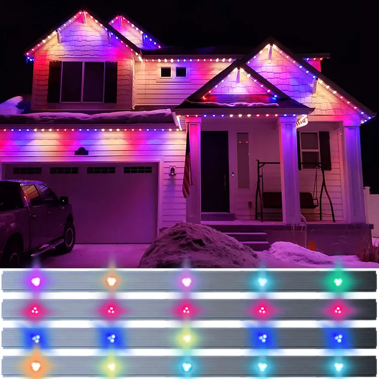 Holiday Christmas Permanent Decoration Supplier Lights Light Point Waterproof WS2811 RGBW IP68 Pixel LED Light