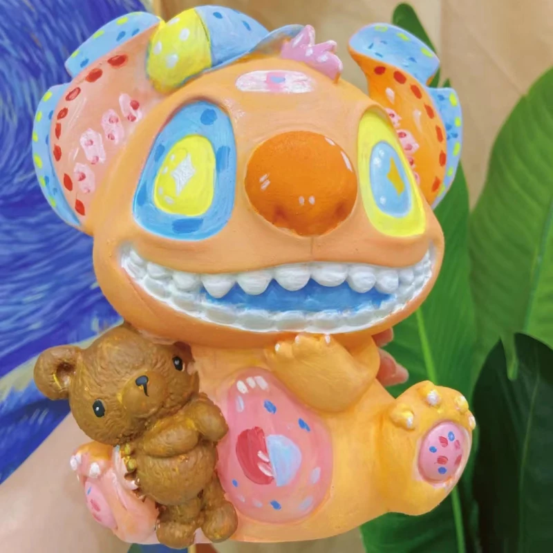 Creative Gift DIY Handmade Fashion 125 Styles Mini Fluid Bear Series Painting New Style White Embryo Toys For Kids Art Decor