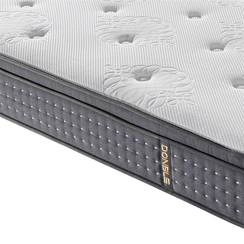 Euro Top Luxury Hotel Mattress King Queen Size Hypo-Allergenic Memory Foam Pocket Spring Mattress For Apartment Dormitory Hotel