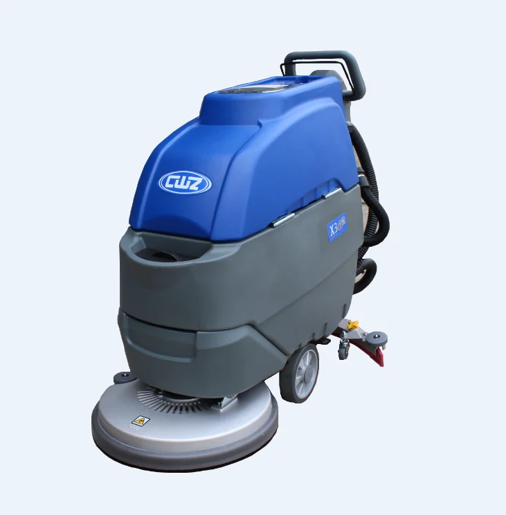 Large stock cable manual ground cleaning machine, floor scrubber