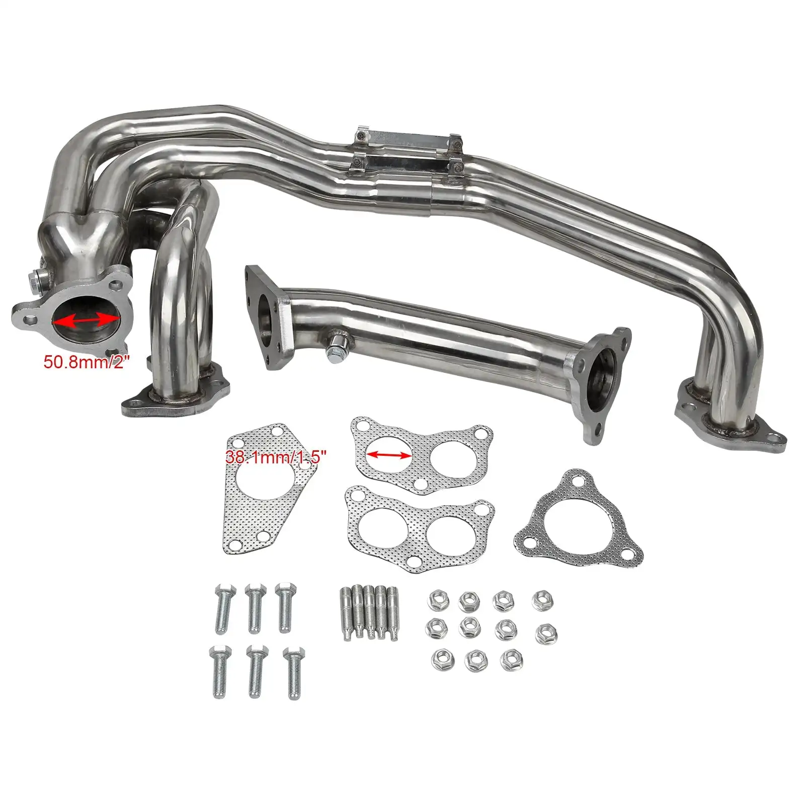 Выпускной коллектор из нержавеющей стали подходит for2002-2006 Impreza WRX/STI GDB GG EJ20/EJ25 Generic с фланцем