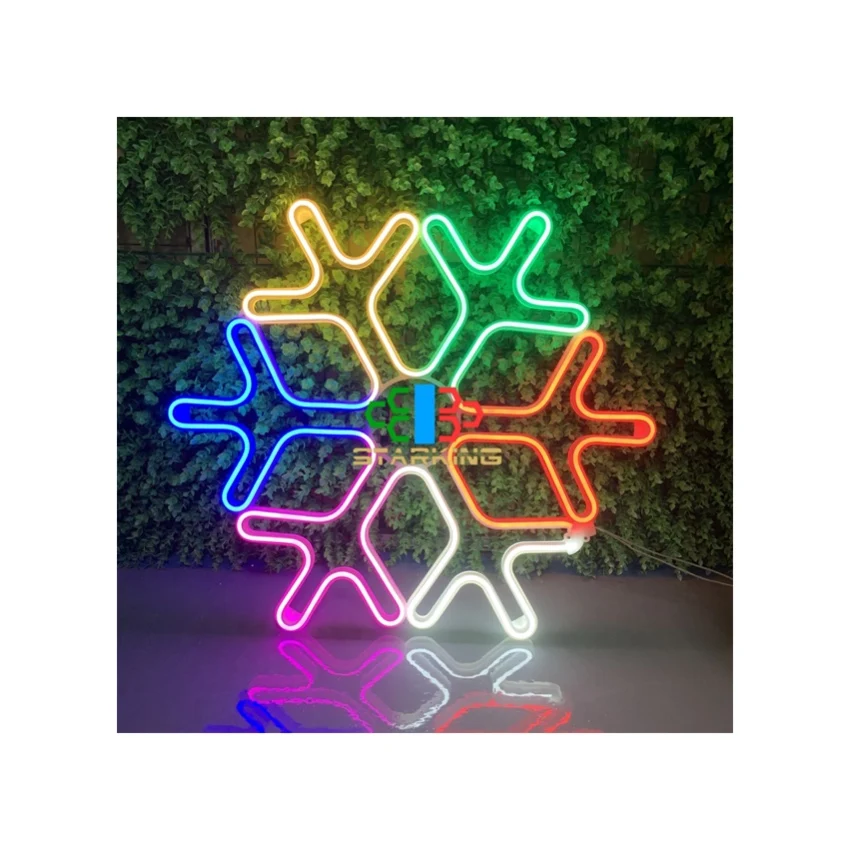 Starking 60*60 см, снежинка, светодиодная неоновая лампа, IP65, Рождественская тема, украшение для вечеринки