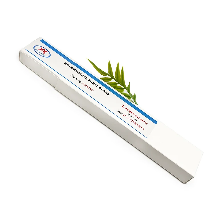 Manufacturer Borosilicate Fire Rated Toughened Reflection Boiler Transparent reflex Water Level Sight Gauge Glass