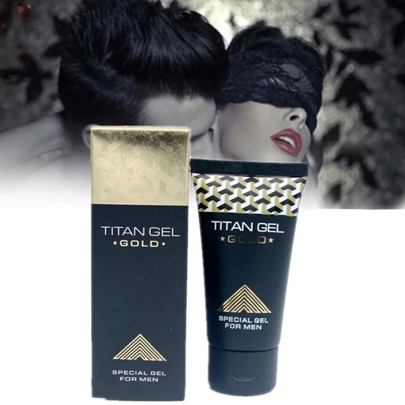 Гель для увеличения мужского пениса TITAN XXL крем размер продукт эрекции афродизиак интимный удлинитель усилитель золото