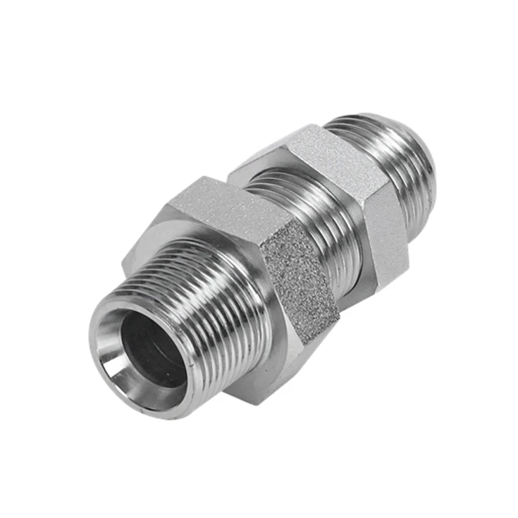 Заводская оптовая продажа, гидравлическая муфта с наружной резьбой 6NJ, шестигранная перегородка, гидравлический Соединительный фитинг, прямой гидравлический ниппель