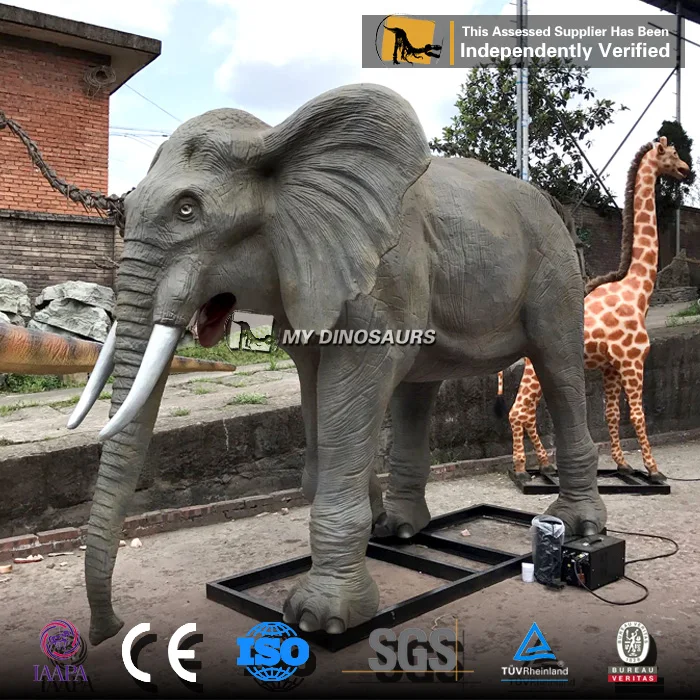 My animdino atronic в натуральную величину слон с животными